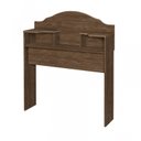Ver imagem 2 de Cabeceira para Cama Box Solteiro 2 Nichos Evelyn Marrom