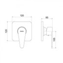 Ver imagem 3 de Conjunto 2 Acabamento Monocomando para Chuveiro Meber Metais