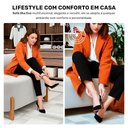 Ver imagem 5 de Sofá Ilha Orgânico Living Closet Evo 125cm 02 Lugares Veludo Cinza Claro - Desk Design Cinza Claro