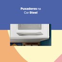 Ver imagem 5 de Armário Aéreo de Cozinha 3 Portas de Vidro 105cm Topazio Telasul