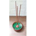 Ver imagem 5 de Incensário de Cerâmica Peruano Verde 11 Cm para 3 Incenso