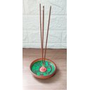 Ver imagem 6 de Incensário de Cerâmica Peruano Verde 11 Cm para 3 Incenso