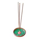Ver imagem 1 de Incensário de Cerâmica Peruano Verde 11 Cm para 3 Incenso