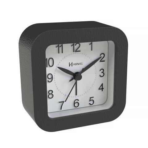 Relógio Despertador Herweg Quartz Preto 2654-034