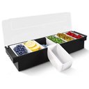 Ver imagem 4 de Kit 2 Porta Condimentos Profissional 6 Divisórias Weck Organizador Frutas Especiarias Bar
