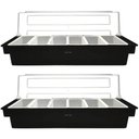 Ver imagem 1 de Kit 2 Porta Condimentos Profissional 6 Divisórias Weck Organizador Frutas Especiarias Bar