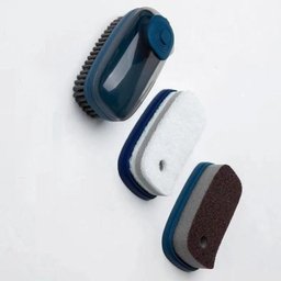 Escova Dispenser Limpeza Multifuncional 3 em 1 Reutilizavel Limpa Lava Esfrega - 6