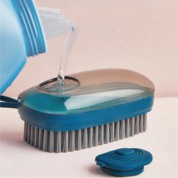 Escova Dispenser Limpeza Multifuncional 3 em 1 Reutilizavel Limpa Lava Esfrega - 5