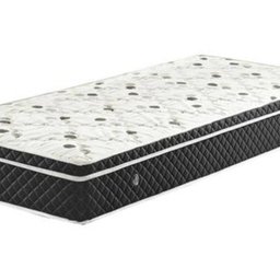 Cama Box Baú Solteiro Colchão Molas Bonnel + Box Sintético Bege 69x88x188 - 4