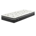 Ver imagem 5 de Cama Box Baú Solteiro Colchão Molas Bonnel + Box Sintético Bege 69x88x188