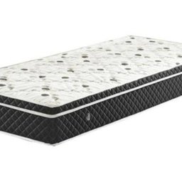 Cama Box Baú Solteiro Colchão Molas Bonnel + Box Sintético Bege 69x88x188 - 9