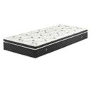 Ver mais imagens de Cama Box Baú Solteiro Colchão Molas Bonnel + Box Sintético Bege 69x88x188