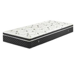 Cama Box Baú Solteiro Colchão Molas Bonnel + Box Sintético Bege 69x88x188 - 8