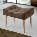 Ver imagem 2 de Puff Requinte Marrom Pés em Madeira