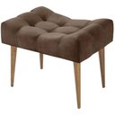 Ver imagem 1 de Puff Requinte Marrom Pés em Madeira