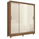 Ver imagem 3 de Guarda-Roupa com 3 Portas de Correr França Off White/Jequitibá