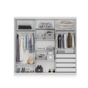 Ver imagem 3 de Guarda-Roupa Casal 3 Portas e 4 Gavetas Gravatá Yescasa