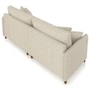 Ver imagem 5 de Sofá 3 Lugares Living 212cm Pé Madeira Zoe Linho Cru Z08 - Mpozenato