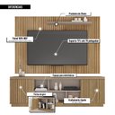 Ver imagem 5 de Rack com Painel Tv até 70 Polegadas Falcon Marrom Caemmun