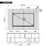 Rack com Painel Tv até 70 Polegadas Falcon Marrom Caemmun - 7