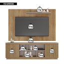 Ver imagem 6 de Rack com Painel Tv até 70 Polegadas Falcon Marrom Caemmun