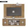 Rack com Painel Tv até 70 Polegadas Falcon Marrom Caemmun - 6