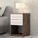 Ver imagem 1 de Mesa de Cabeceira Bruna Chocolate/ Off White Saimys