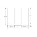 Ver imagem 4 de Painel Paris para TV até 70 polegadas com 2 Gavetas Iluminação em fita de LED Jequitibá/Off White -