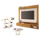 Ver imagem 1 de Home Suspenso Zenith Cinamomo Off White com Mesa de Centro Sky com Tampo de Vidro e Aparador