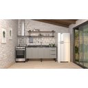 Ver imagem 3 de Gabinete Armário Cozinha Jupter 2.00 Mt 100% Aço P/ Pia -balção 200 Cm -4 Portas - 3 Gavetas:branco/