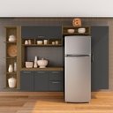 Ver imagem 3 de Armário de Cozinha Suspenso 5 Peças Luisa Boreal/grafit - M. Arapongas Boreal/grafite