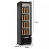 Cervejeira 228 free Frost Porta de Vidro GCB-23 EV PR Gelopar Preta 127v - 4