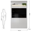 Ver imagem 3 de Painel para TV Trento 143 Ripado Bali Bali com LED DJ Móveis