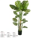 Ver imagem 1 de Planta Artificial Arvore Costela de Adao C/pote X20 Verde 1,5cm