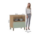 Ver imagem 2 de Balcão de Cozinha 80cm 1 Porta e 1 Gaveta sem Tampo Slim Luciane Móveis