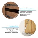 Ver imagem 4 de Balcão de Cozinha 80cm 1 Porta e 1 Gaveta sem Tampo Slim Luciane Móveis