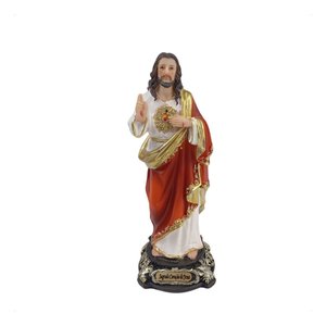 Imagem Sagrado Coracao de Jesus 40cm Resina Rico em Detalhes