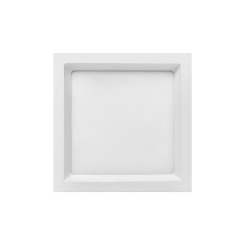 Painel de Led Stella Quadrado Deep de Embutir Recuado 17w Bivolt Branco 5000k Luz Neutra