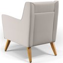 Ver imagem 7 de Kit 02 Poltronas Decorativas com Pés de Madeira Taroba D02 Veludo Bege B-309 - Lyam Decor