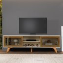 Ver imagem 1 de Rack Vitrum Cor:Off White/Naturalle