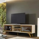 Ver imagem 2 de Rack Vitrum Cor:Off White/Naturalle