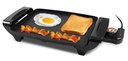 Ver imagem 1 de Elite Gourmet Griddle Elétrica 10.5"x8.5" Antiaderente com Termostato (preta)