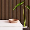 Ver imagem 2 de Papel de Parede Adesivo Madeira Ripada Brown Gh Papel de Parede 2,5m