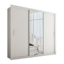 Ver imagem 3 de Guarda-roupa Casal Hamburgo 3 Portas 4 Gavetas com Espelho Branco - Panorama Móveis
