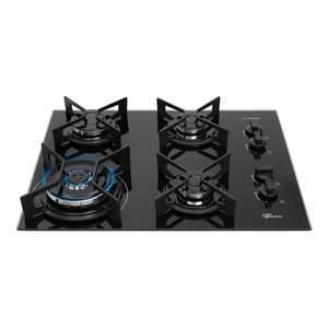Cooktop a Gás Fischer 4 Bocas Fit Line Tripla Chama Trempe Iron