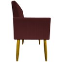 Ver imagem 5 de Kit 8 Poltronas Decorativas para Sala Mari Suede Cores Pé Palito Castanho