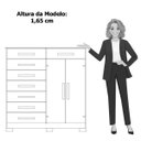 Ver imagem 7 de Cômoda Sapateira Alta Julieta 8 Gavetas 2 Portas Cinamomo/off White