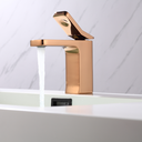 Ver imagem 4 de Torneira Monocomando Rose Gold Bica Baixa Luxo Banheiro Lavabo Pia Cuba Inovartte In62