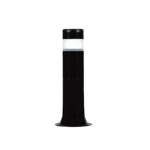 Poste Balizador Luminária Aura Casa Sítio Jardim 35cm Preto