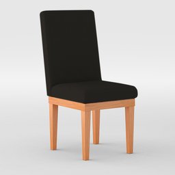 KIT 4 Cadeiras Estofadas Reforcadas para Mesa de Jantar Preta - 2
